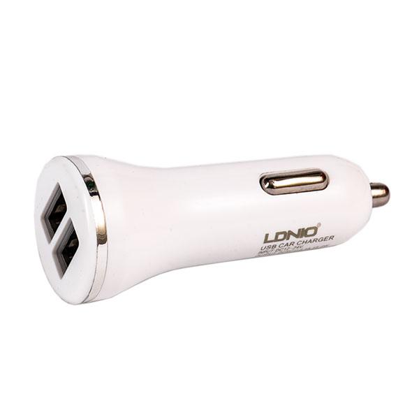 شارژر فندکی الدینیو مدل DL-C23 همراه با کابل MicroUSB