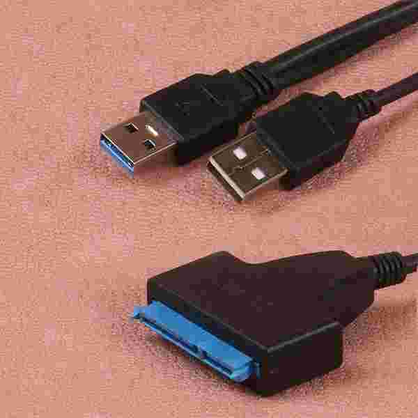 تبدیل USB 3.0 به SATA با ورودی آداپتور