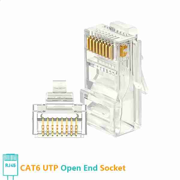 سوکت شبکه‌  OPEN END CAT6 UTP