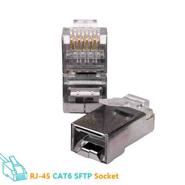 سوکت شبکه Cat 6 SFTP