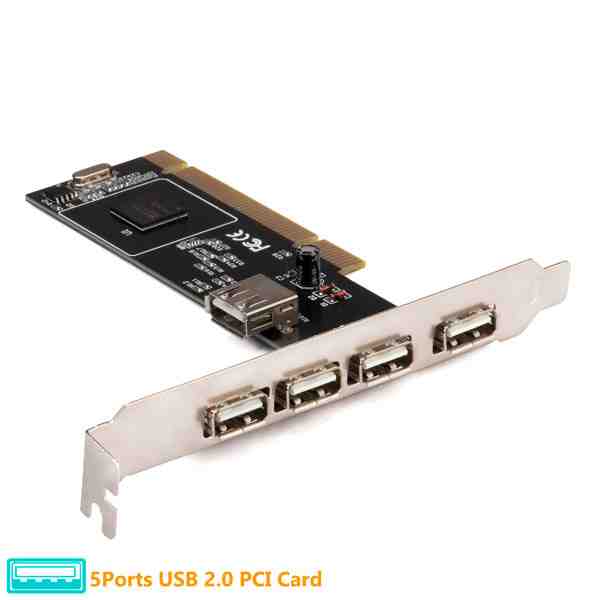 کارت PCI پنج پورت USB2.0