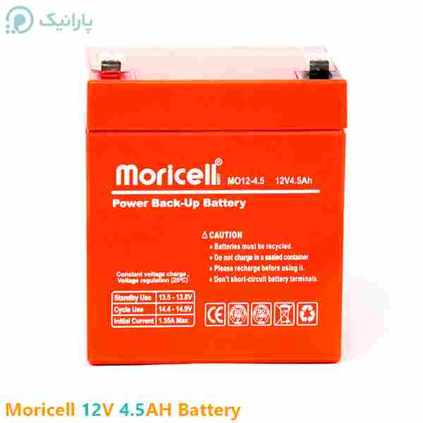 باتری دزدگیر و سانترال Moricell مدل 12 ولت 4.5 آمپر ساعت