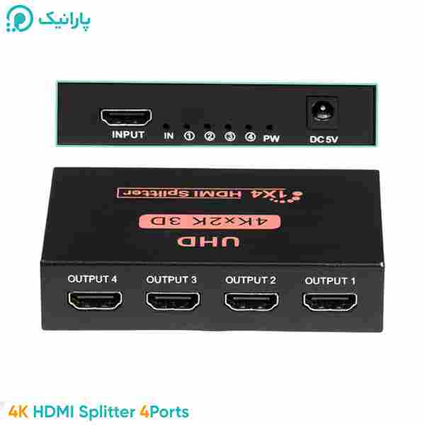 اسپلیتر   1 به 4 HDMI مدل 4K