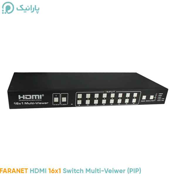 سوئيچ بدون وقفه 16 پورت HDMI با قابليت نمایش تصویر در تصویر و یکپارچه سازی فرانت