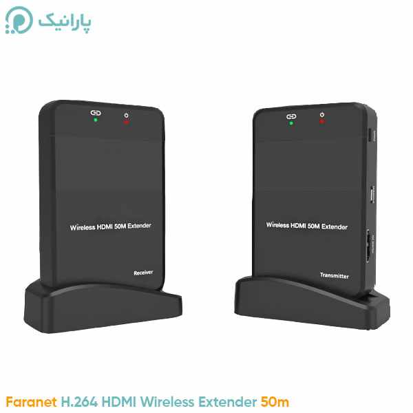 انتقال بي سيم HDMI تا 50 متر کيفيت H.265 1080p فرانت