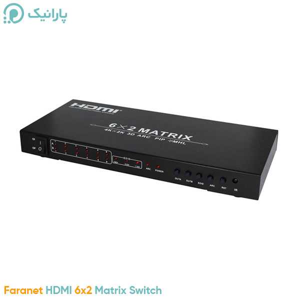 ماتریکس سوئيچ ۶ در 2 HDMI با صدای 7 کانال و تصویر در تصویر فرانت