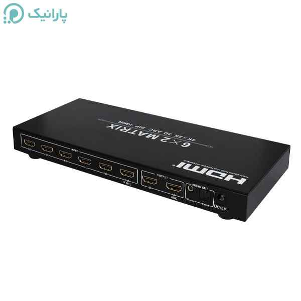 ماتریکس سوئيچ ۶ در 2 HDMI با صدای 7 کانال و تصویر در تصویر فرانت