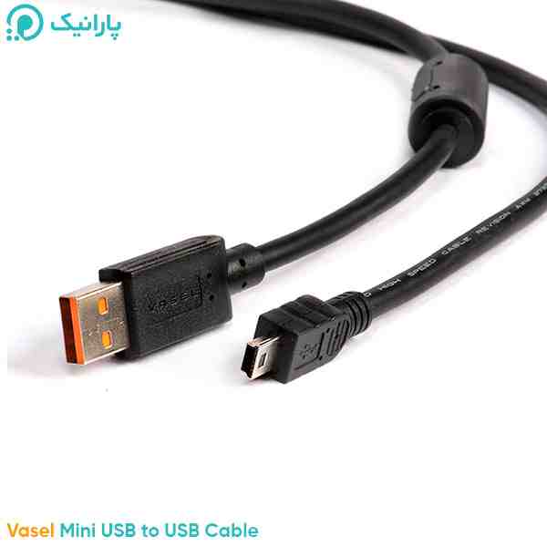 کابل تبدیل MINI USB به USB واصل طول 1.5 متر