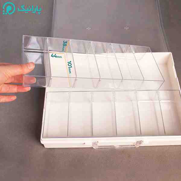 جعبه قطعات کریستالی 1 طبقه 12 خانه